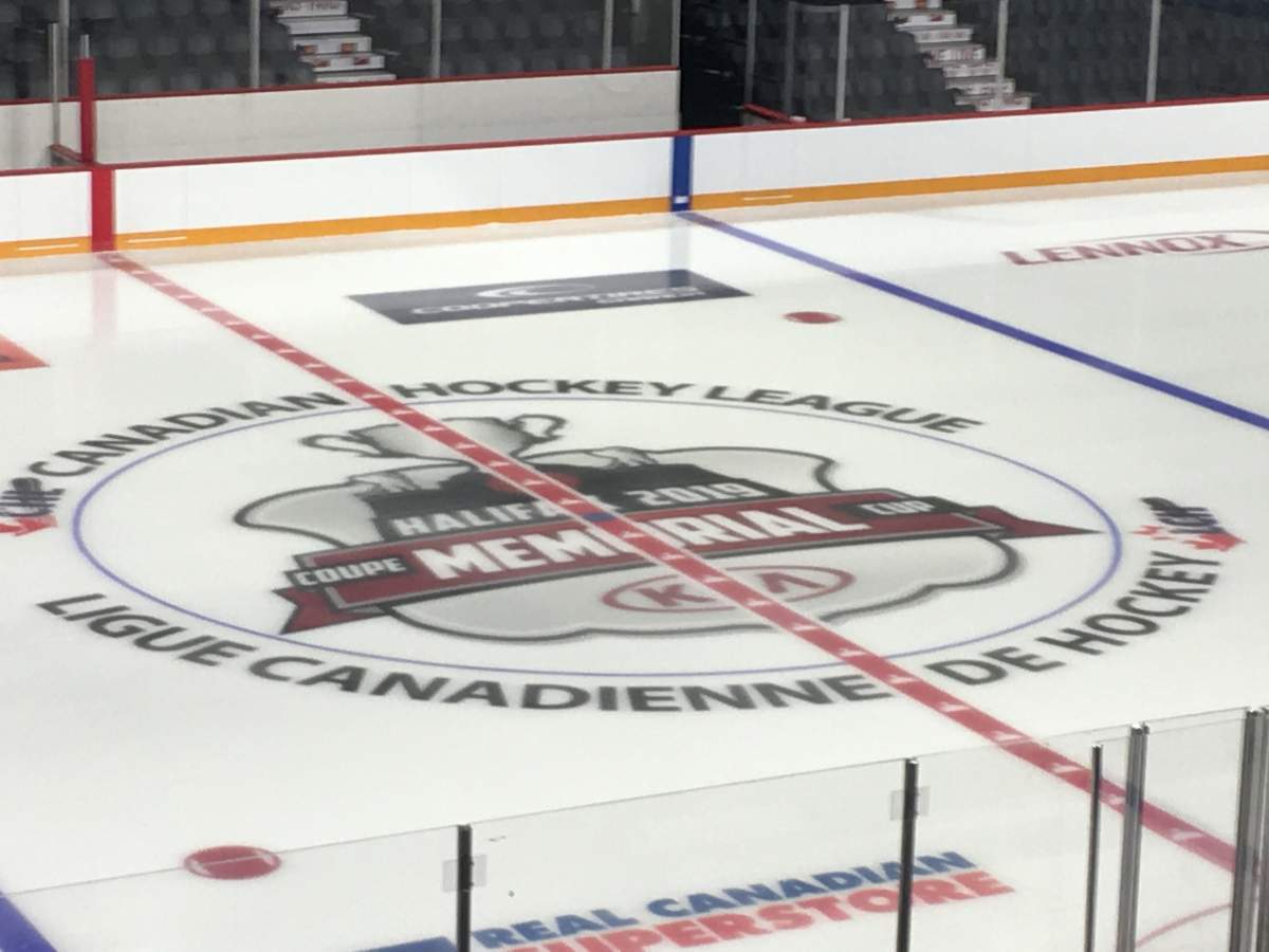Memorial Cup centre ice. 