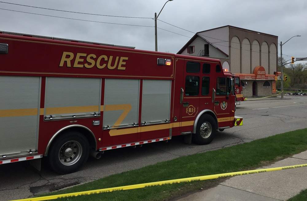 A Cambridge fire truck.