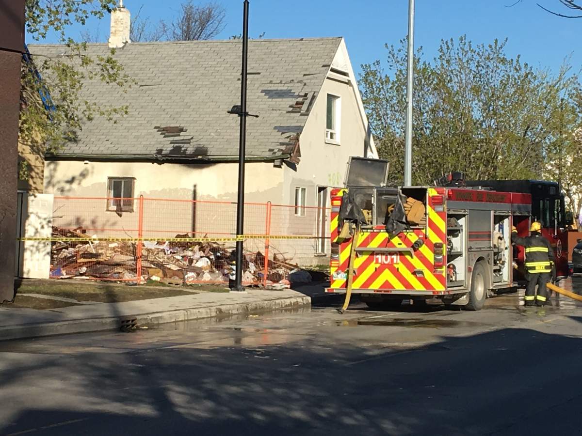 A fire at 708 Selkirk Avenue.