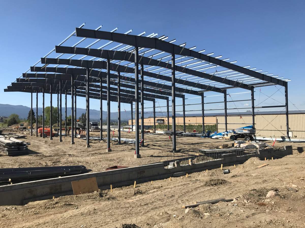 The Regional District of the Central Okanagan has issued a stop work order for this building along Old Vernon Road near Kelowna.