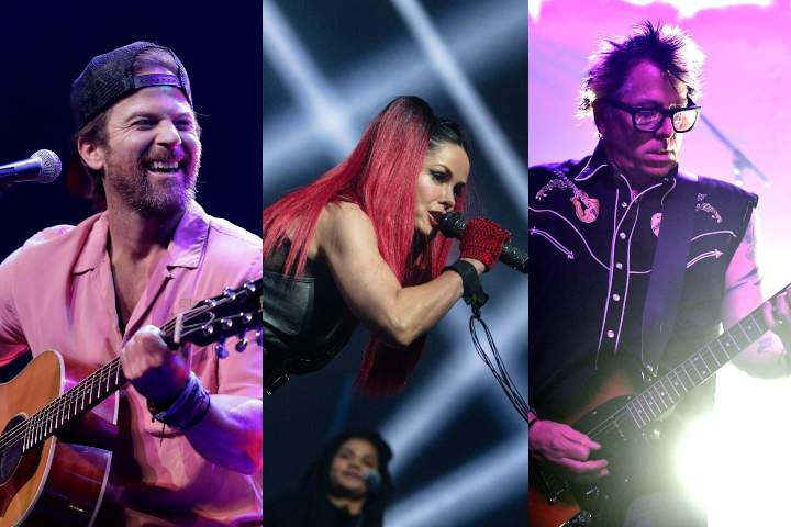 Singer Kip Moore, AQUA singer Lene Nystrom, Guitarist/vocalist Noodles of the band Offspring.