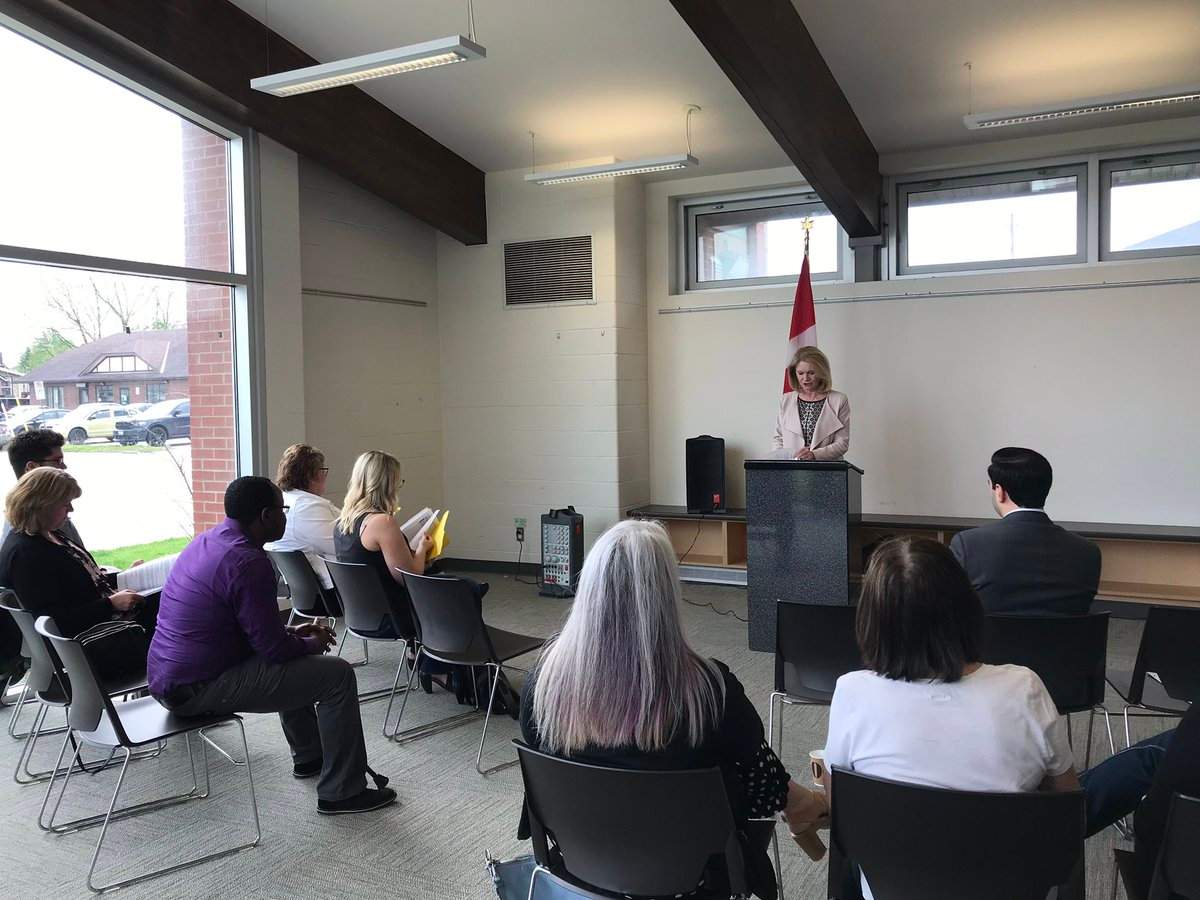 MP Kate Young made the announcement along with MP Peter Fragiskatos in Strathroy. 