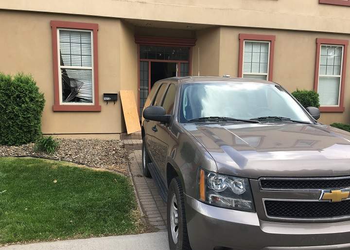 Kelowna RCMP executed a search warrant at this residence along Lawson Avenue on Friday. The search warrant involved a large police presence, which temporarily disrupted traffic in the area. 