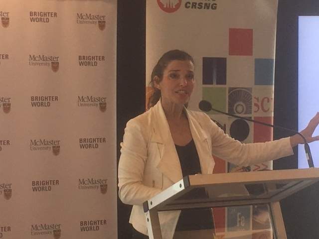Minister of Science and Sport Kirsty Duncan was in Hamilton on Tuesday morning to announce funding for science and engineering researchers.