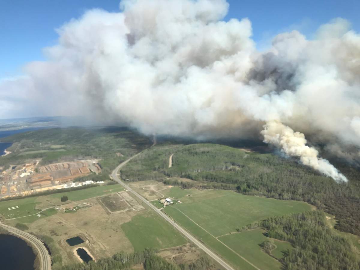 The Lejac wildfire.