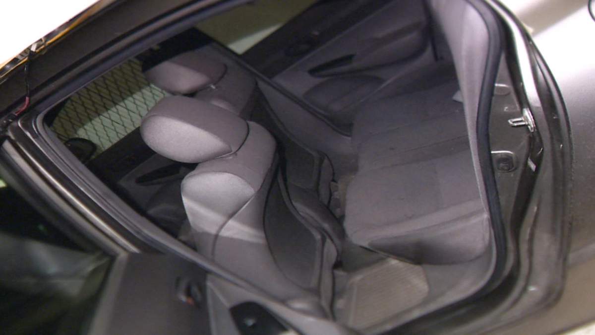 Pictures taken by Halifax Regional Police show the position the driver seat of Al-Rawi’s Honda Civic was in when he was arrested.