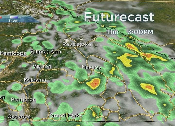 Temperatures are expected to reach 30 C Thursday through Saturday, though a chance of showers is in the forecast.
