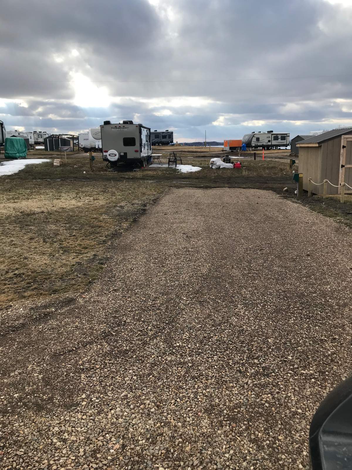 An Alberta man bought two lots at Paradise Shores RV resort.