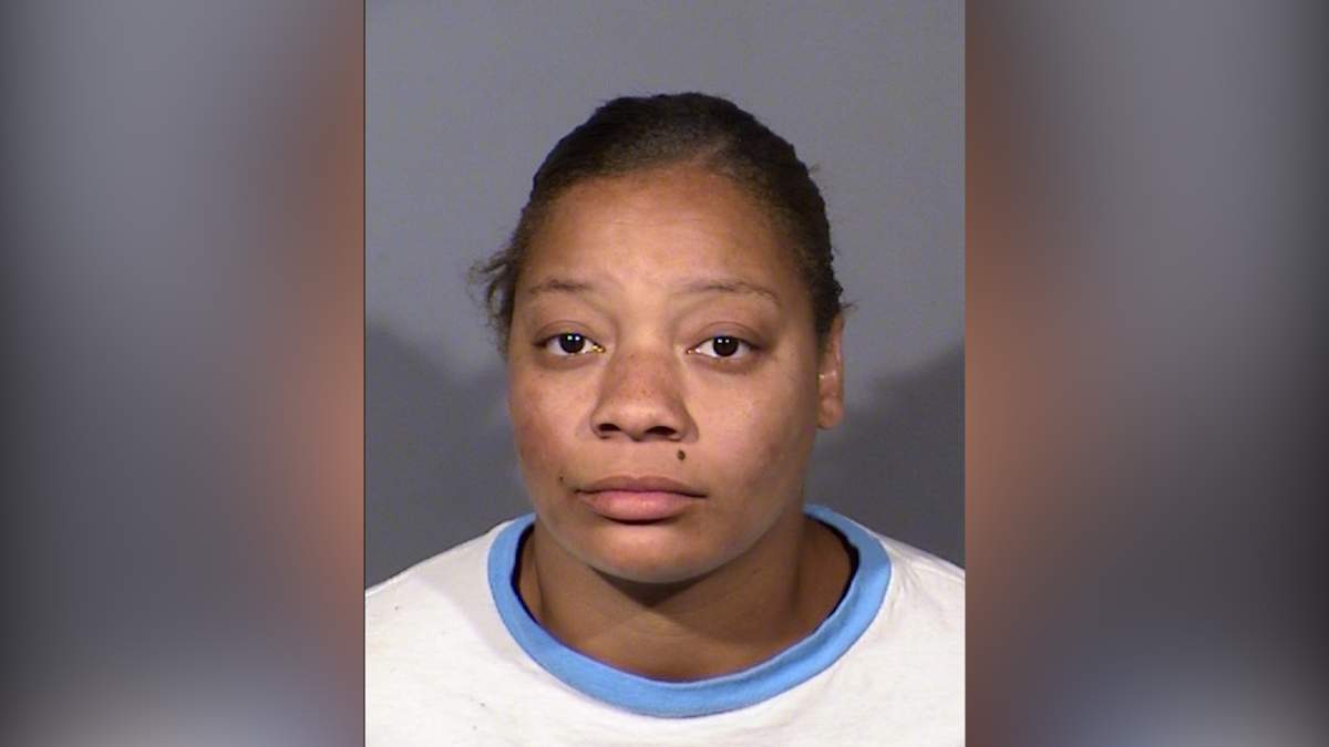 This undated Clark County Detention Center booking photo shows Cadesha Michelle Bishop of Las Vegas.