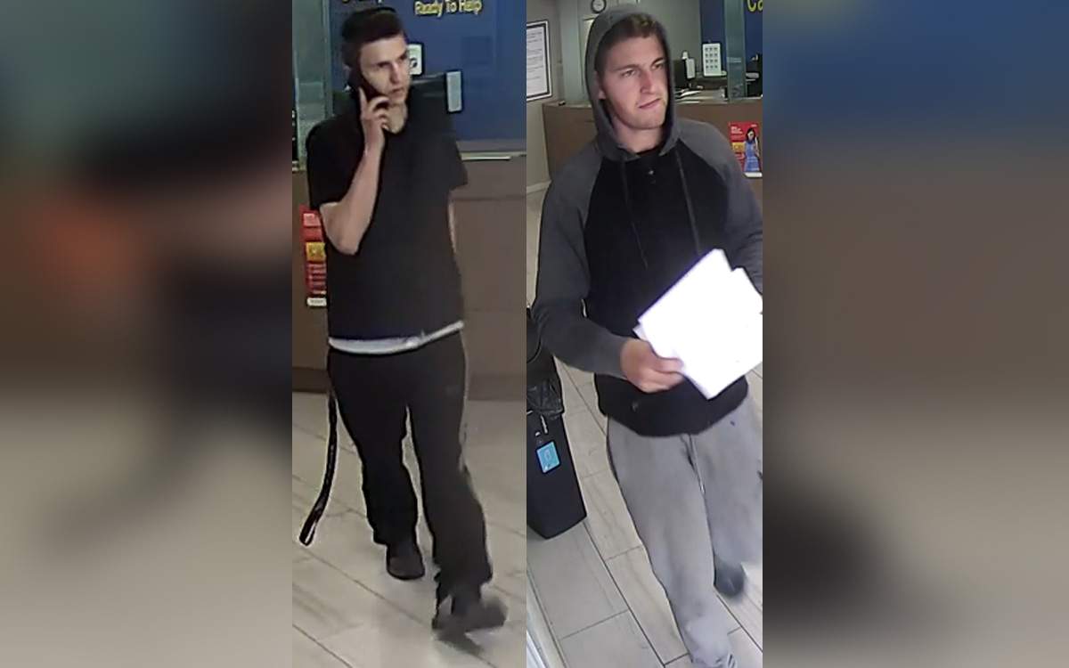 Coleton Reid Szalay, right, remains at large and is wanted by police.