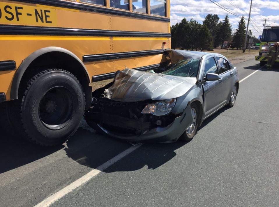 Police say there were no injuries as a result of the crash. 