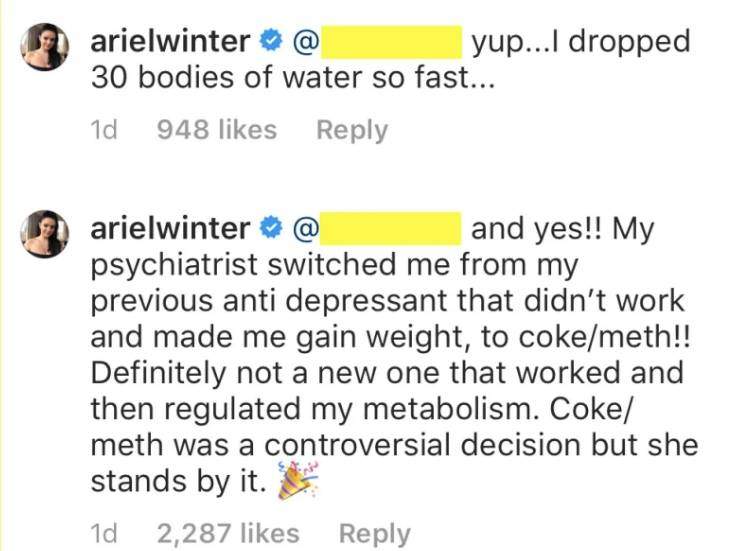 Ariel Winter lashes out at trolls over plastic surgery rumours - image