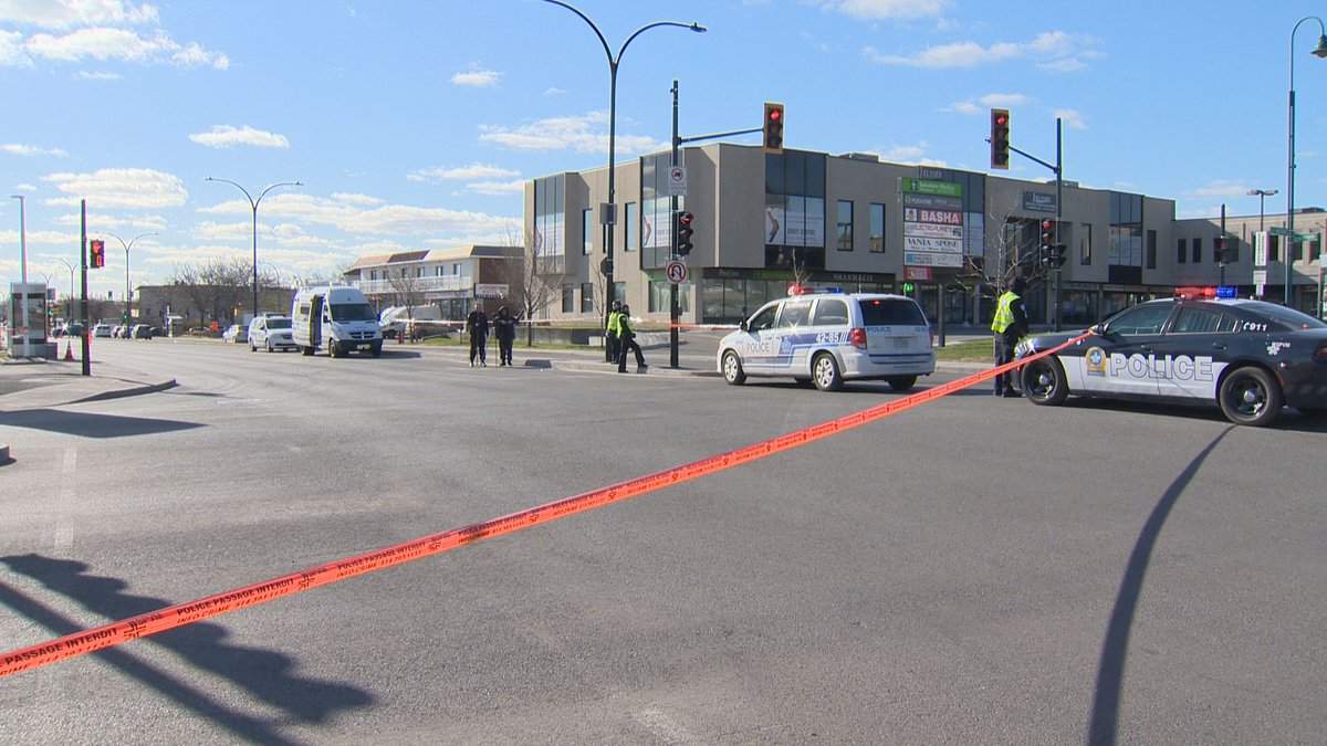 Montreal police say a 28-year-old woman is in hospital.