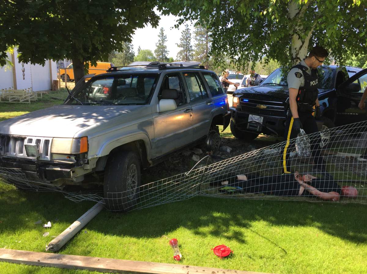 Police said one man is in custody after allegedly breaking and entering and then escaping in a stolen vehicle. 