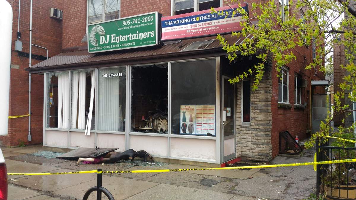 Hamilton police say the fire at 900 King Street West is considered "suspicious" and have called in the Office of the Fire Marshall to investigate.