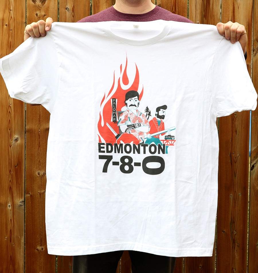 Edmonton illustrator Jason Blower began brainstorming t-shirt designs in the days following the Whyte Avenue arson spree on April 12.