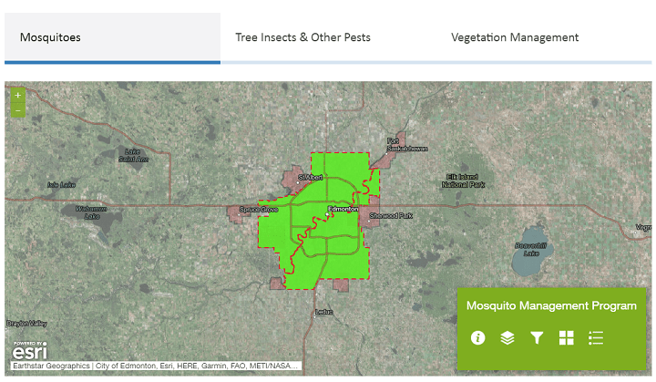 The City of Edmonton has launched a map so residents can track where pesticides have been sprayed in the city.