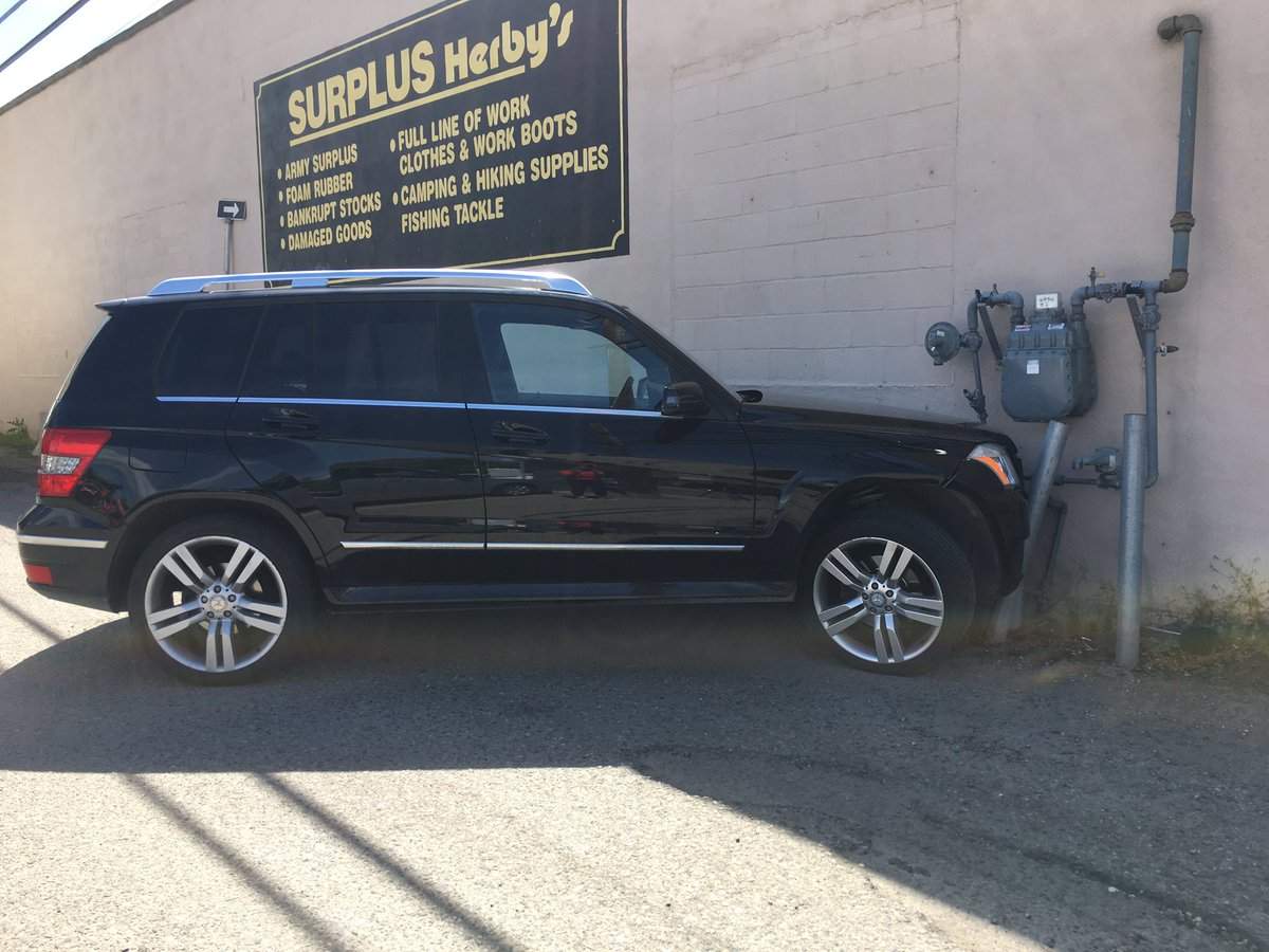 An SUV crashing into a gas meter caused a gas leak in downtown Vernon on Wednesday morning. 