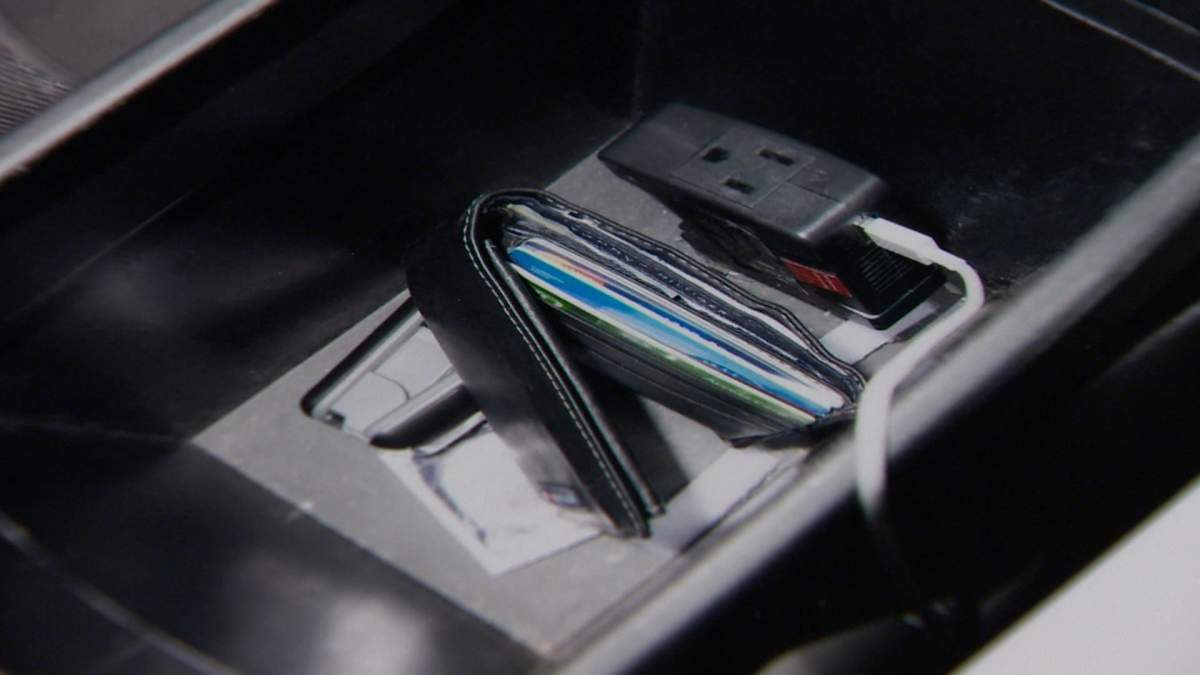 A condom was photographed in the centre console of Bassam Al-Rawi's cab by police. Al-Rawi testified in court that the condom may have fallen out of his wallet when police looked through it. 