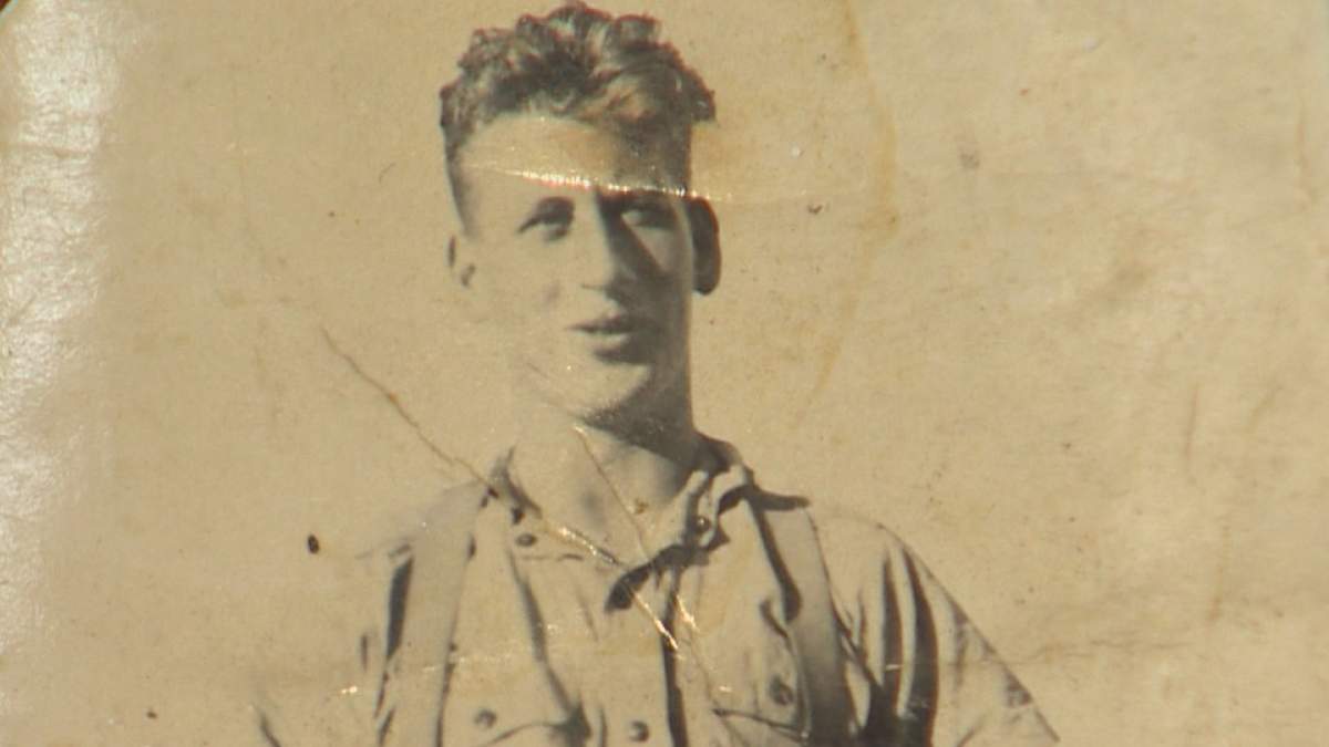 Pte. George Baker was 20 years old when he stormed Juno Beach on D-Day. He survived the war but suffered a shrapnel wound to his shoulder.