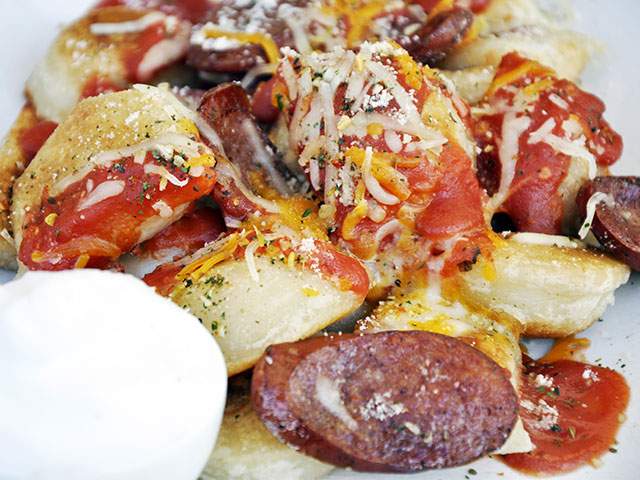 Pizza perogies will be available at K-Days this year.