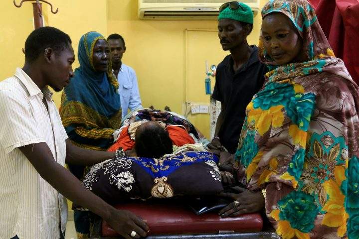 A victim of violence in the crackdown on Sudanese protesters lays down inside a ward receiving treatment in a hospital in Omdurman, Khartoum, Sudan, June 10, 2019.
