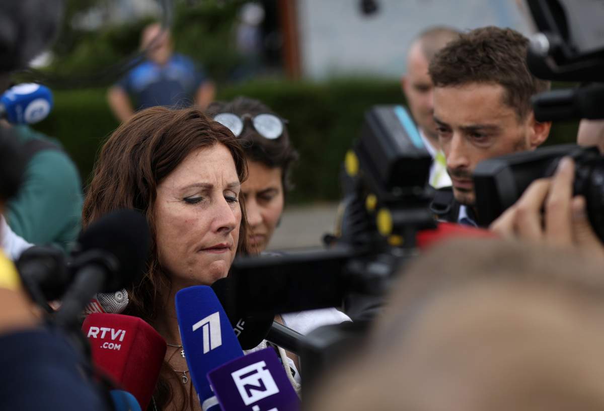 Silene Fredriksz, mother of one of the Malaysia Airlines flight MH17 victims, speaks to reporters, in Nieuwegein, Netherlands, June 19, 2019.