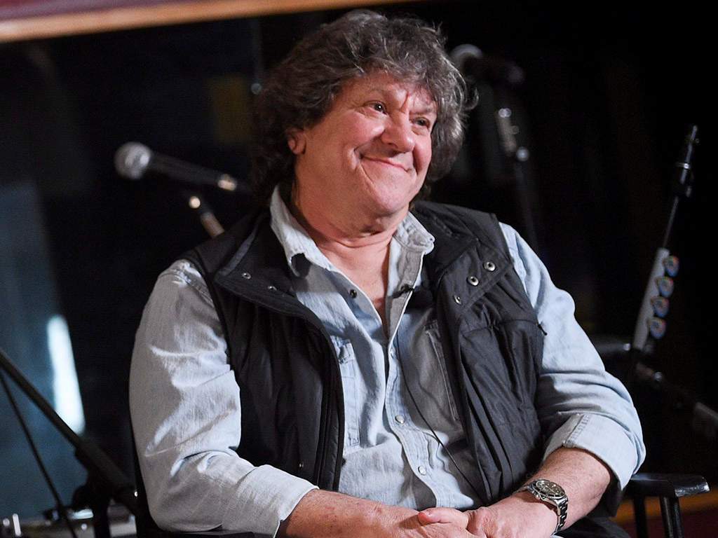 Woodstock co-producer and co-founder Michael Lang, participates in the Woodstock 50 lineup announcement at Electric Lady Studios on March 19, 2019, in New York City.