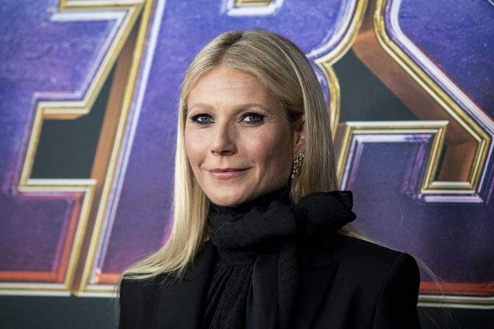 Gwyneth Paltrow poses for the photographers upon her arrival for the premiere of 'Avengers: Endgame' at the LA Convention Center in Los Angeles, California, USA, April 2019. 