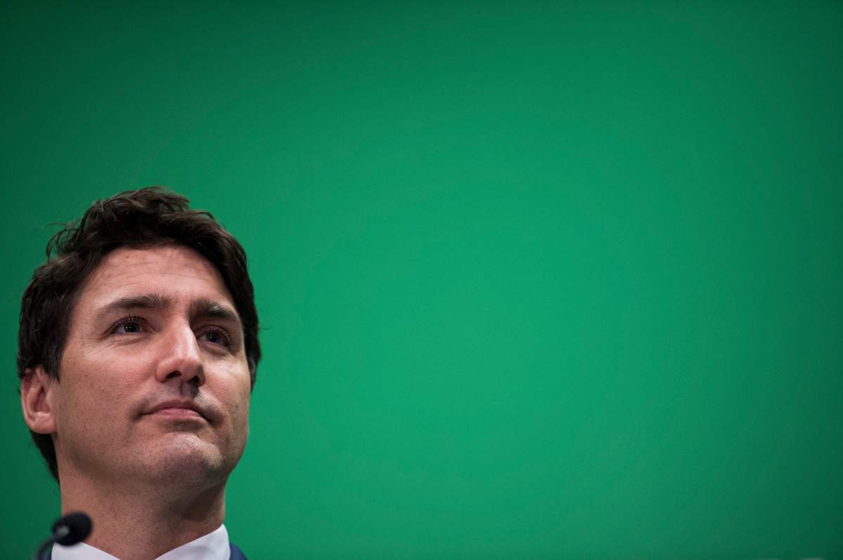 Prime Minister Justin Trudeau addresses the media at the Women Deliver Conference in Vancouver, Tuesday, June 4, 2019. THE CANADIAN PRESS/Jonathan Hayward.
