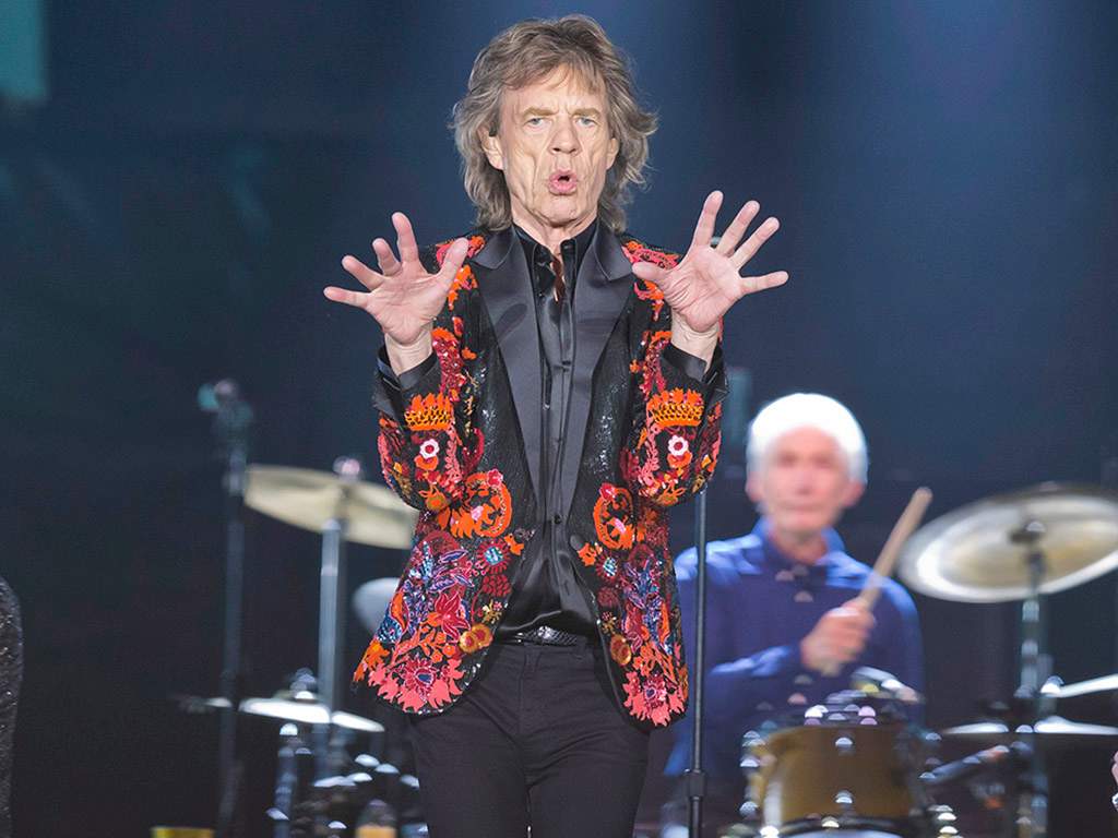 (L-R) Mick Jagger and Charlie Watts of The Rolling Stones perform onstage on the No Filter European tour at the U Arena in Nanterre, France in 2017.