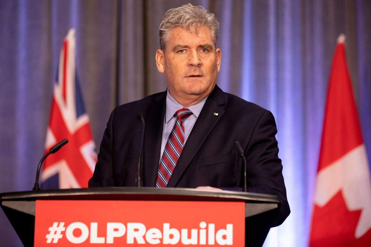 John Fraser, the Interim Leader of Ontario Liberal Party, speaks at their 2019 AGM in Toronto, on Friday June 7, 2019. 