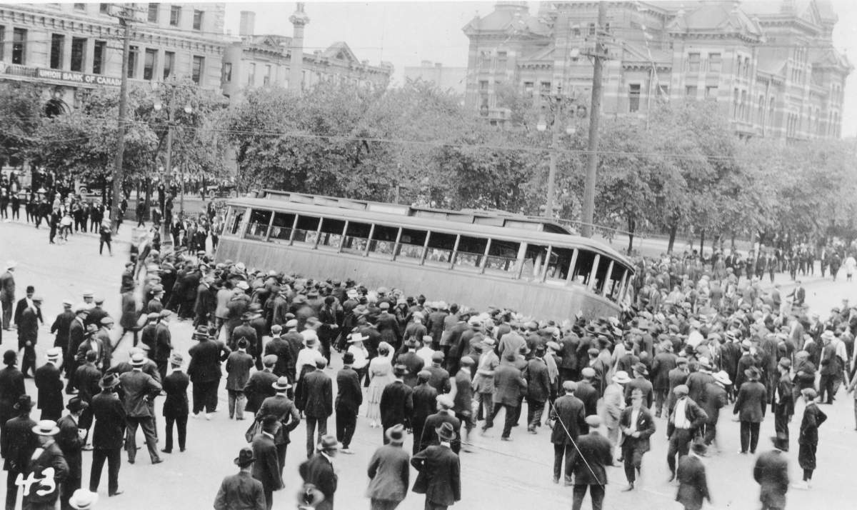 The iconic image from the Winnipeg General Strike’s Bloody Saturday.