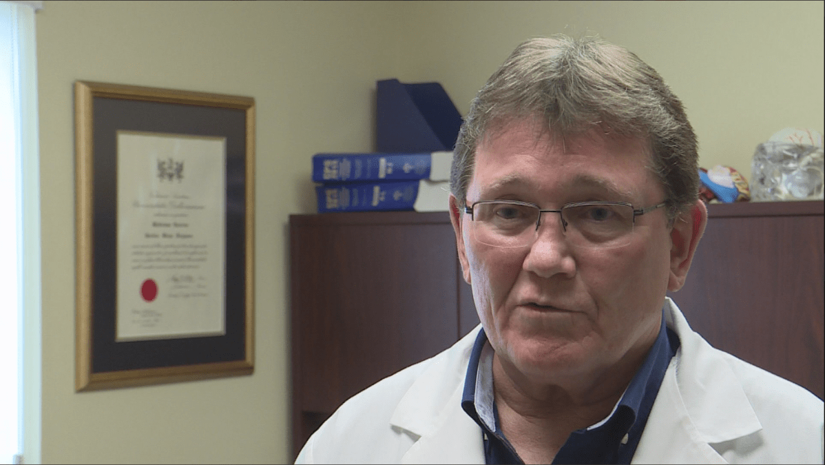 Dr. Brian Ferguson speaking to Global News. 