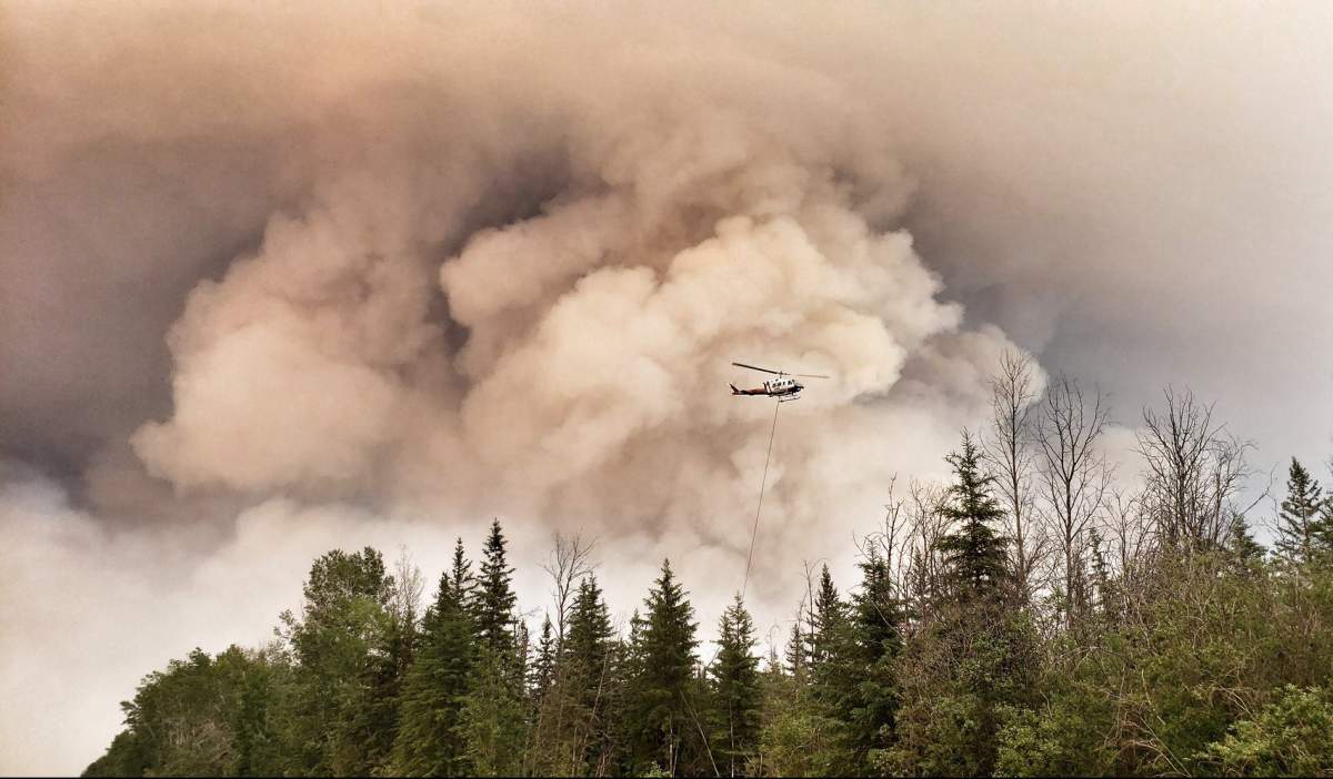 The Chuckegg Creek wildfire in northwestern Alberta. 