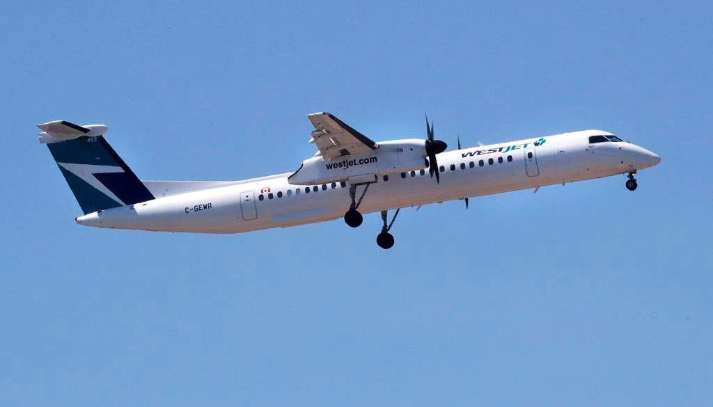 A WestJet airlines passenger plane. On Thursday, WestJet flight 3239 left Kelowna just after 12:30 p.m., bound for Edmonton, but did not get far before circling a few times and returning to the airport.