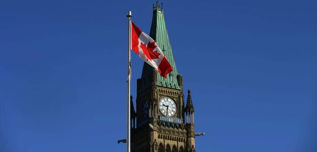 The Peace Tower is pictured on Parliament Hill on Monday, September 15, 2014.