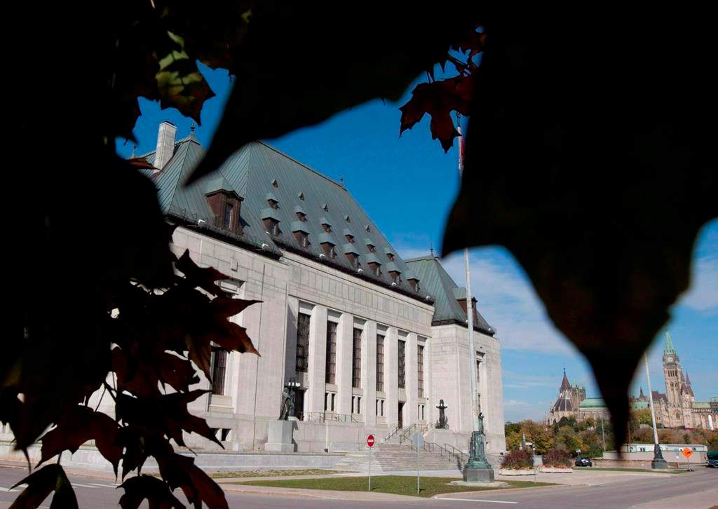The Supreme Court of Canada is seen in Ottawa on October 2, 2012.