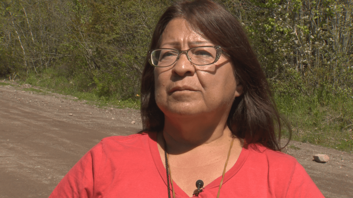 Dorene Bernard, a grassroots grandmother leading the walk, says Mother Earth is in a crisis