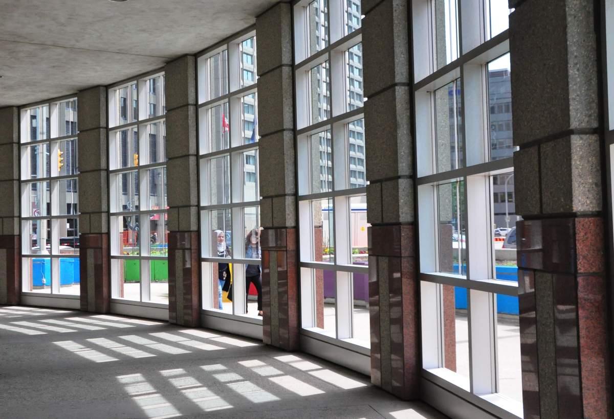 Pedestrians tend not to use the walkway, says the building owners.