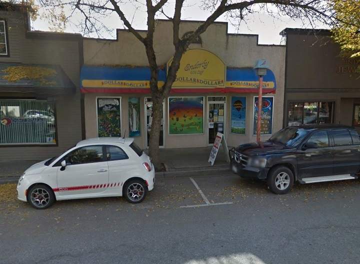 Police say a suspect is in custody following a foiled robbery of the Dollar Dollar store in Enderby on Monday.