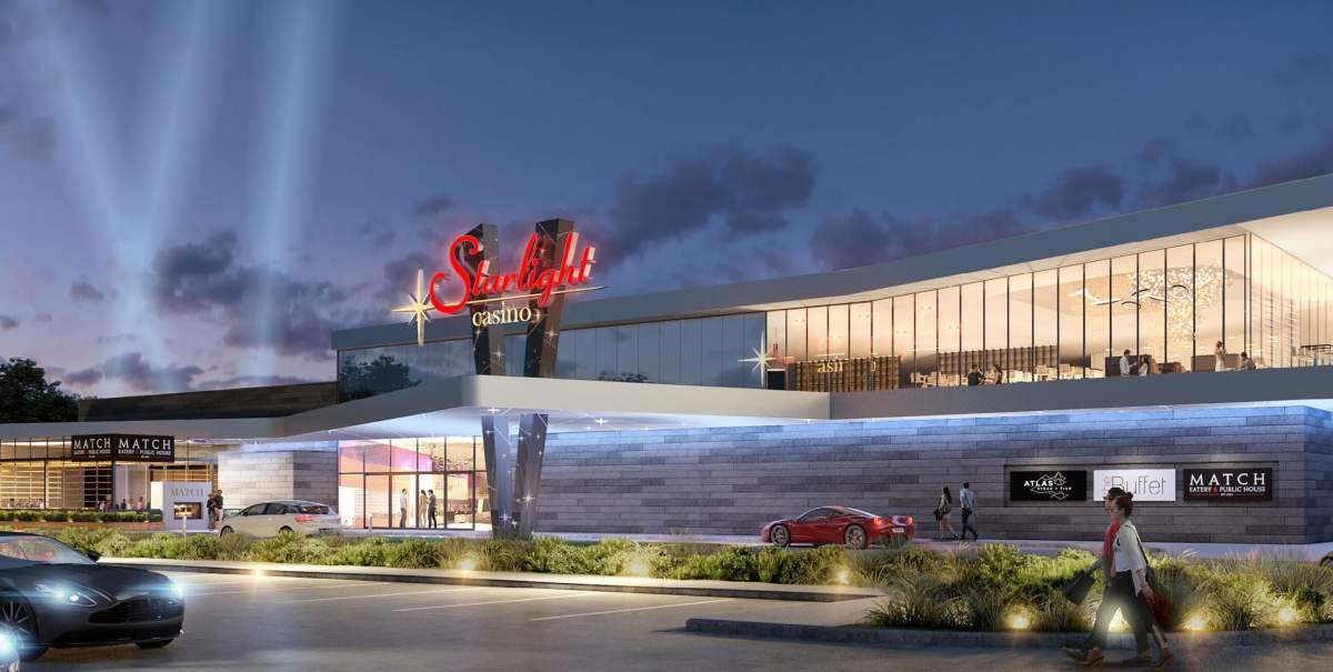 Rendering of Gateways planned casino on Wonderland Road in southwest London.
