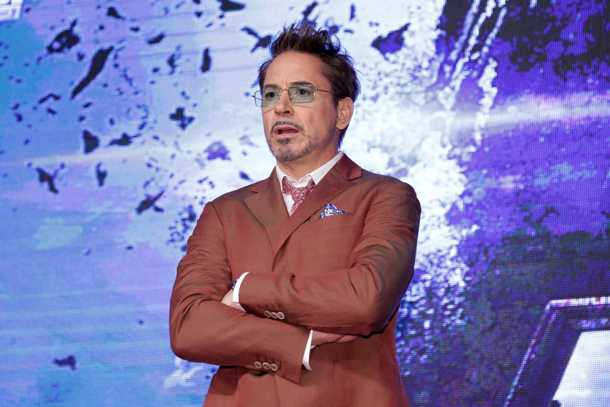 Robert Downey Jr. attends the 'Avengers: Endgame' Asia press conference on April 15, 2019 in Seoul, South Korea.