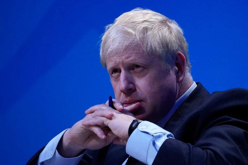 BIRMINGHAM, ENGLAND - JUNE 22: Conservative leadership candidate, Boris Johnson attends the first hustings on June 22, 2019 in Birmingham, England. 