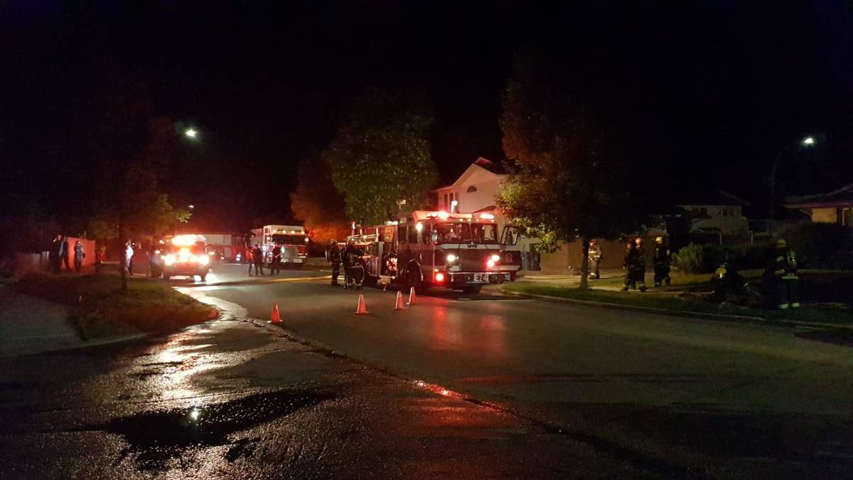 Winnipeg fire crews battle vehicle fire in city's north end. 