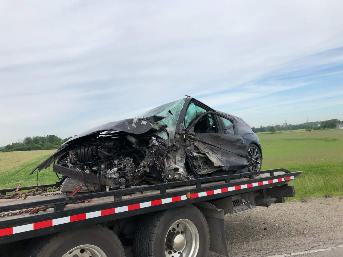 Police are reporting serious injuries following a motor vehicle collision south of London Thursday morning.