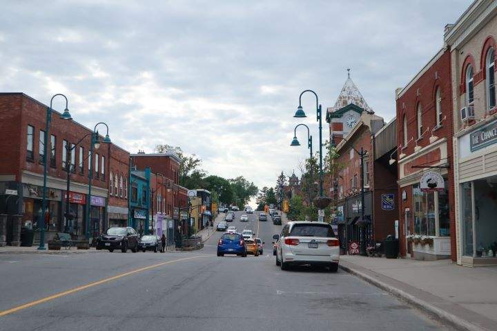 Manitoba Street in downtown Bracebridge.