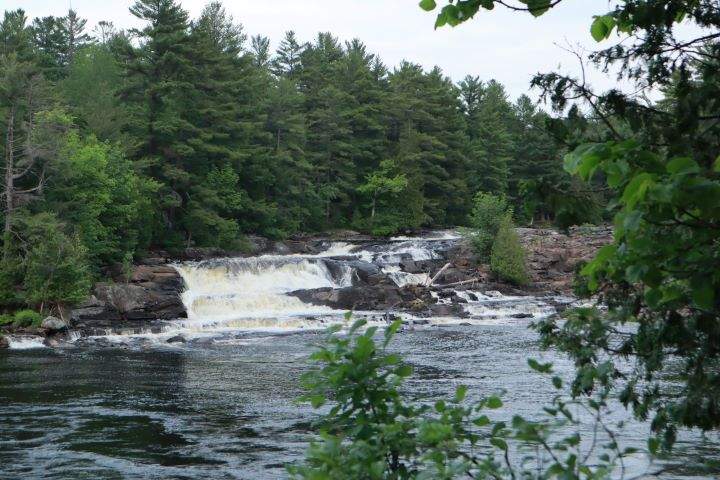 Wilson’s Falls in Bracebridge has a walking trail where visitors can see a view of the falls.