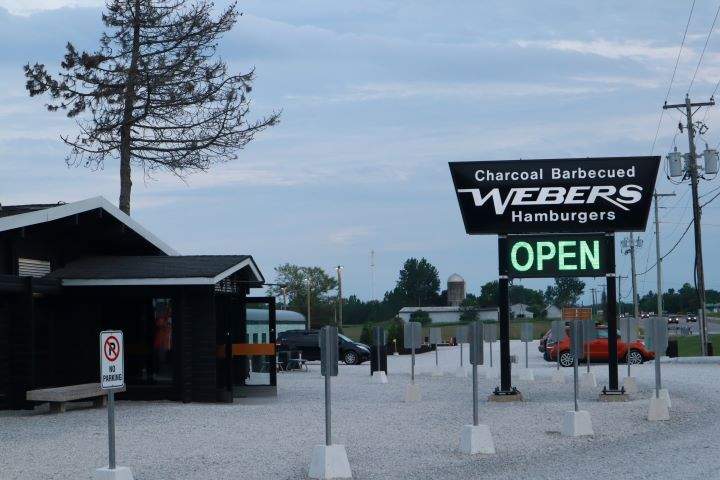Webers is located off of Highway 11 in Orillia.