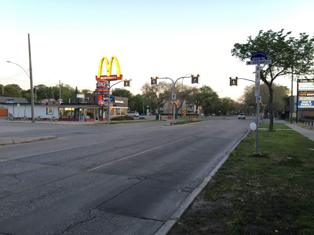 Two signs at the corner of Varennes Avenue and St. Anne's Road now mark the junction as Surafiel Way in honour of a young boy who was killed at the intersection in 2018.